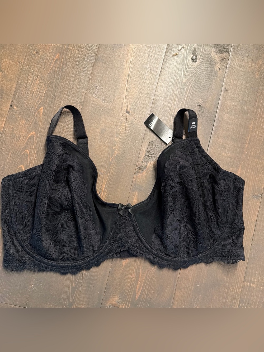 Torrid Unlined Full Coverage Balconette Floral Lace Black New With Tags 42F